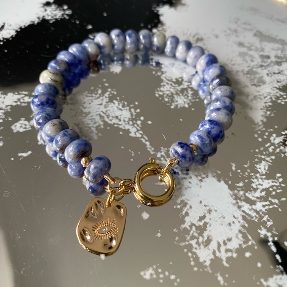 African Sodalite Bracelet - Picture 5 of 12